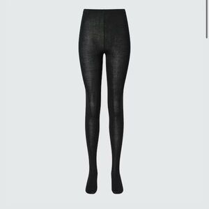 HEATTECH Knitted Tights size L/XL Black